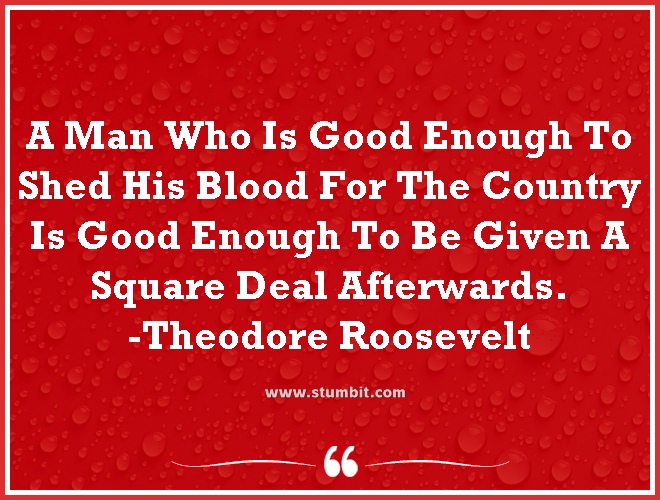 Good Enough to Shed His Blood-Theodore Roosevelt Quotes-Stumbit Quotes